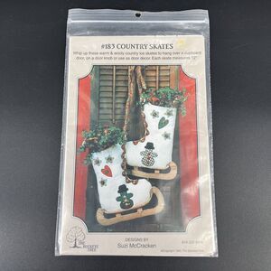 Country Skates Christmas Stocking Decoration Craft Pattern By The Buckeye Tree